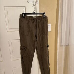 Men's Olive Cargo Jogger Pants